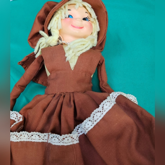 Vtg Handmade Detergent Dish Soap Bottle Doll With Pockets Doorstop‎ Cottagecore - Picture 3 of 8